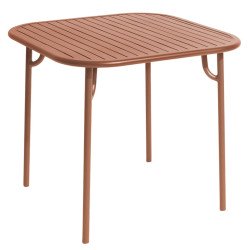 5410 Week-end tuintafel 85x85 terracotta