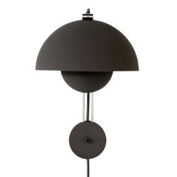 169 FlowerPot VP8 wandlamp mat zwart